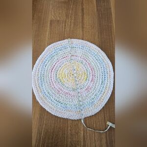 Multicolor Round Crochet Placemat